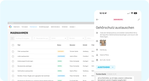 Ergreife Korrekturmaßnahmen