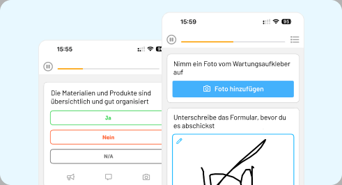 Prüfe mobil, egal wo du bist