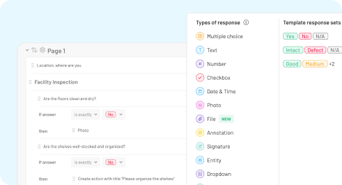 Digitize inspection forms and processes in a few clicks